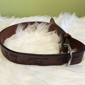 Chesney Leather Cowboy Belt (Approx. 32")